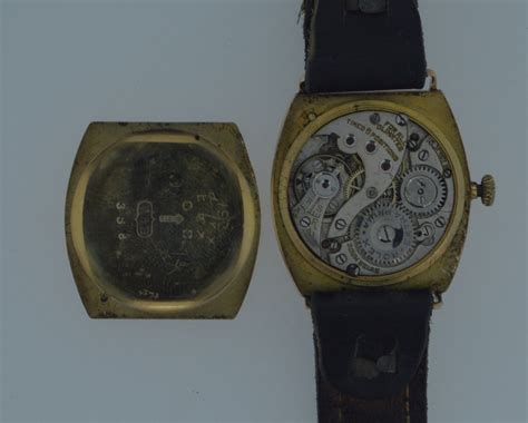 Rolex, a gentleman's 9ct. gold wristwatch, circa 1923, 